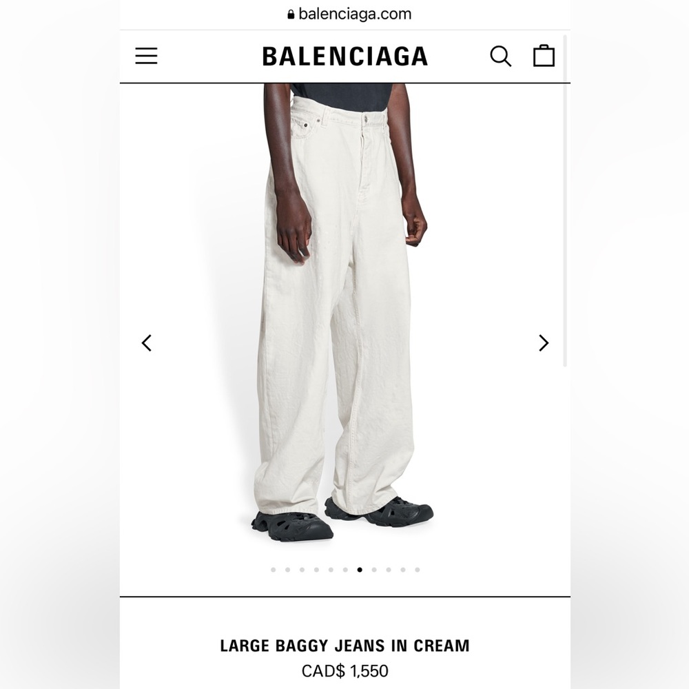 Balenciaga Baggy Unifit Jeans